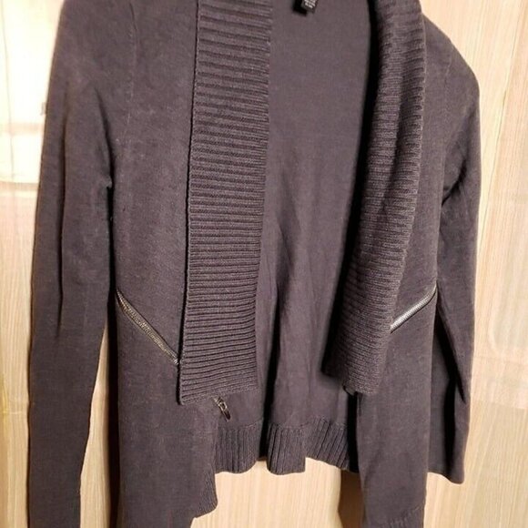 INC International Concepts Womens Grey Open Front Cardigan Sweater Small - Picture 3 of 5